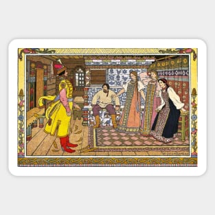 Maria Morevna and Koschei the Wizard - Ivan Bilibin Sticker